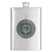 Clan Armstrong Crest & Tartan Knot Flacon (Voorkant)