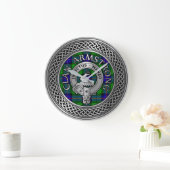 Clan Armstrong Crest & Tartan Knot Grote Klok (Huis)