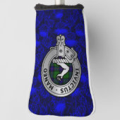 Clan Armstrong Crest & Tartan op Thistle Golfheadcover (Draai 90)