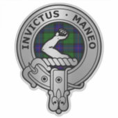 Clan Armstrong Crest & Tartan Sticker (Voorkant)