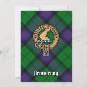 Clan Armstrong Crest Uitnodiging (Achterkant)