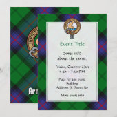 Clan Armstrong Crest Uitnodiging (Voorkant / Achterkant)