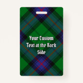 Clan Armstrong Hunting Tartan Badge (Achterkant)