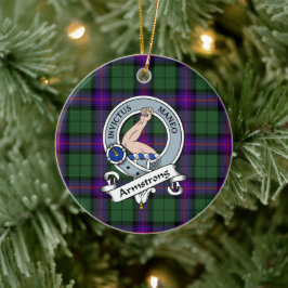 Clan Armstrong Modern Badge Tartan Pset Keramisch Ornament