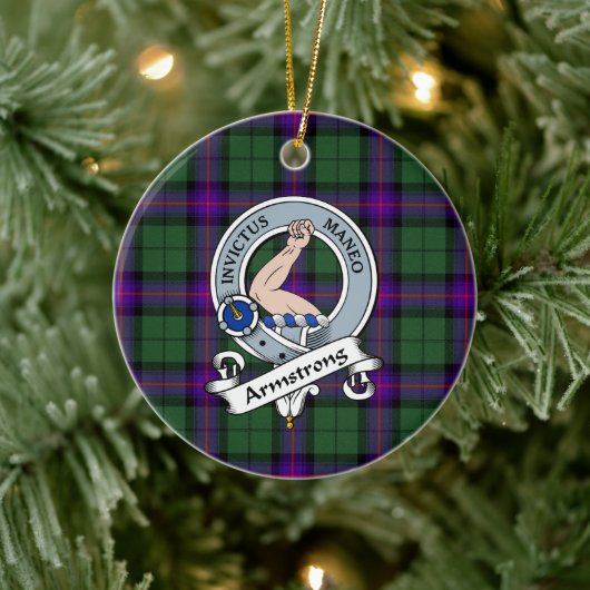 Clan Armstrong Modern Badge Tartan Pset Keramisch Ornament (Boom)