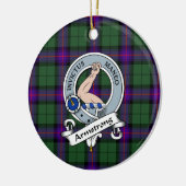Clan Armstrong Modern Badge Tartan Pset Keramisch Ornament (Links)