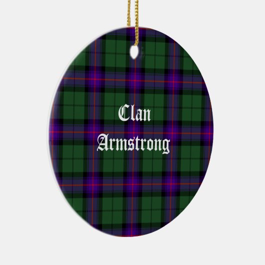 Clan Armstrong Modern Tartan Keramisch Ornament (Rechts)