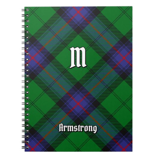 Clan Armstrong Notitieboek Tartan (Voorkant)