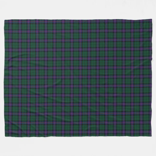 Clan Armstrong Scottish Tartan Pset Pattern Fleece Deken (Voorkant (Horizontaal))