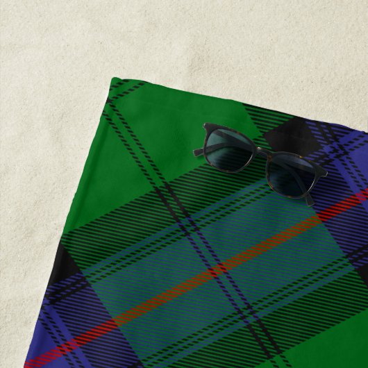 Clan Armstrong Tartan Beach Towel Strandlaken (In situ)