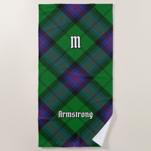 Clan Armstrong Tartan Beach Towel Strandlaken (Voorkant)