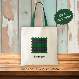 Clan Armstrong Tartan Canvas tas