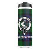 Clan Armstrong Tartan & Crest Badge Thermosbeker (Voorkant)