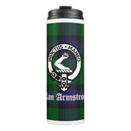 Clan Armstrong Tartan & Crest Badge Thermosbeker