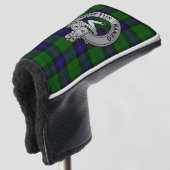 Clan Armstrong Tartan Crest Golfheadcover (3/4 voorkant)
