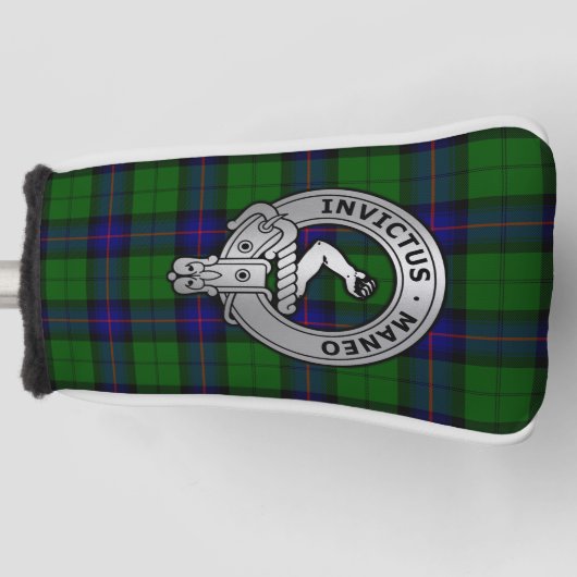 Clan Armstrong Tartan Crest Golfheadcover (Voorkant)
