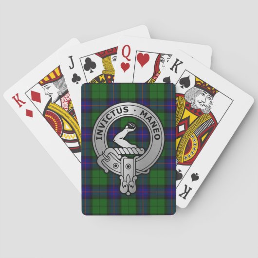 Clan Armstrong Tartan Crest Pokerkaarten (Achterkant)