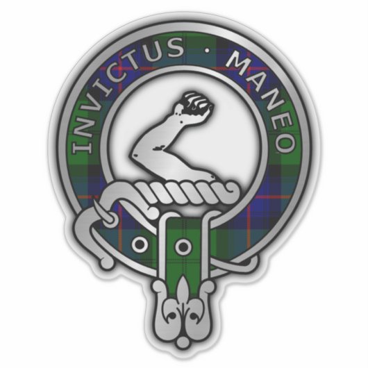 Clan Armstrong Tartan Crest Sticker (Voorkant)