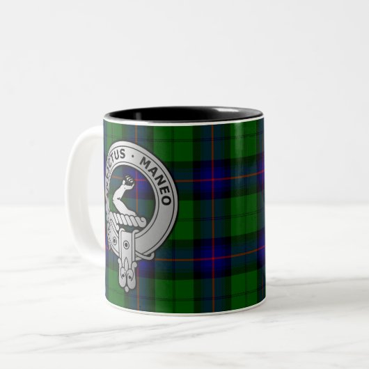 Clan Armstrong Tartan Crest Tweekleurige Koffiemok (Voorkant links)
