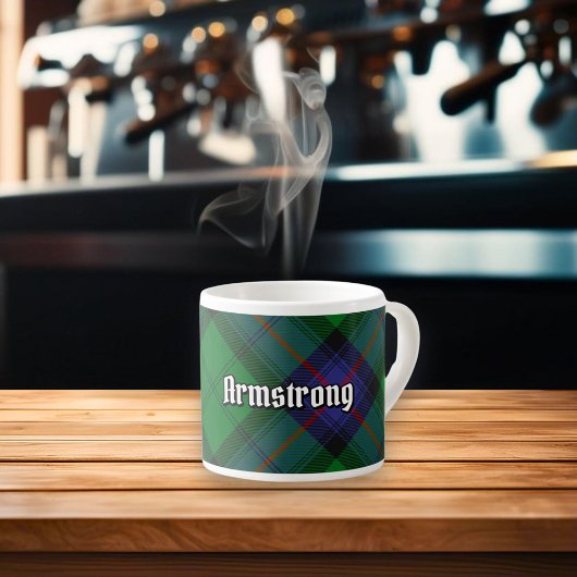 Clan Armstrong Tartan Espresso Cup Kop