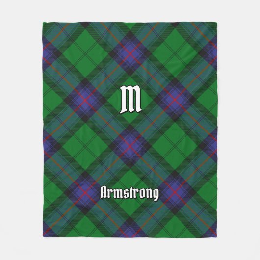 Clan Armstrong Tartan Fleece Blanket (Voorkant)