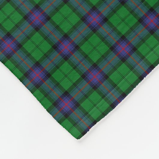 Clan Armstrong Tartan Fleece Deken (Hoek)