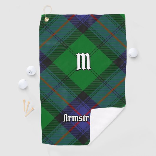 Clan Armstrong Tartan Golf Towel Golfhanddoek (Insitu)