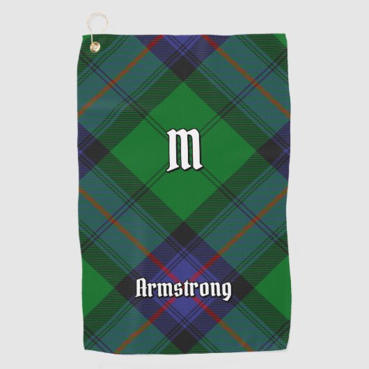 Clan Armstrong Tartan Golf Towel Golfhanddoek (Voorkant)