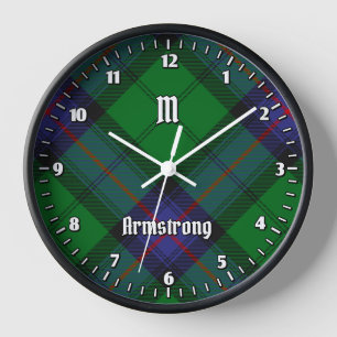Clan Armstrong Tartan Grote klok