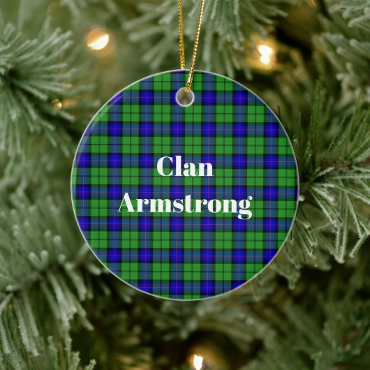 Clan Armstrong Tartan Keramisch Ornament (Boom)
