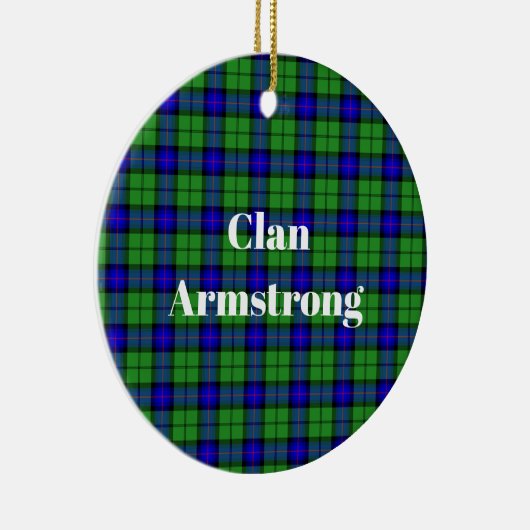 Clan Armstrong Tartan Keramisch Ornament (Rechts)