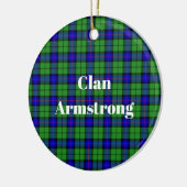 Clan Armstrong Tartan Keramisch Ornament (Links)