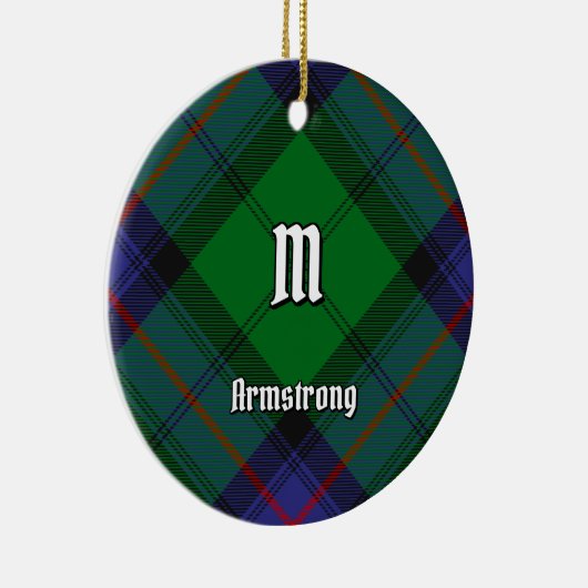 Clan Armstrong Tartan Keramisch Ornament (Rechts)