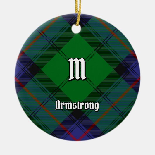 Clan Armstrong Tartan Keramisch Ornament (Voorkant)