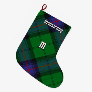 Clan Armstrong Tartan Kerstmis stoppen Grote Kerstsok