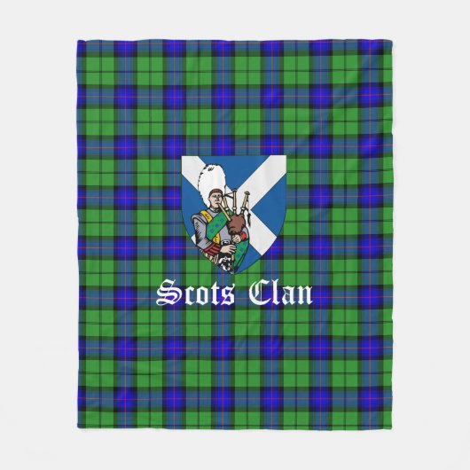 Clan Armstrong Tartan Pset Fleece Deken (Voorkant)