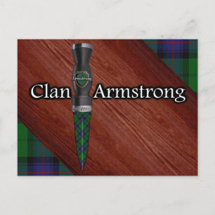 Clan Armstrong Tartan Sgian Dubh Blade Briefkaart