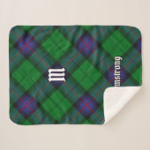 Clan Armstrong Tartan Sherpa Blanket Sherpa Deken (Voorkant (horizontaal))