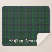 Clan Armstrong Tartan Sherpa Deken (Voorkant (horizontaal))