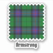 Clan Armstrong Tartan Sticker (Voorkant)