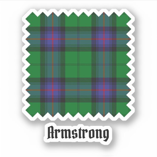 Clan Armstrong Tartan Sticker (Voorkant)