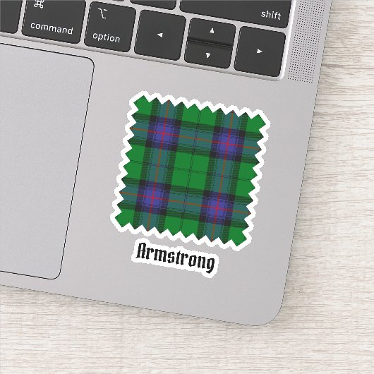 Clan Armstrong Tartan Sticker (Detail)