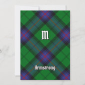 Clan Armstrong Tartan Uitnodiging (Voorkant)