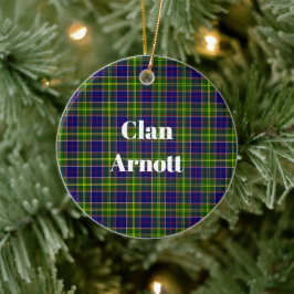 Clan Arnott Tartan Keramisch Ornament