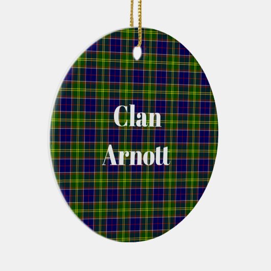 Clan Arnott Tartan Keramisch Ornament (Rechts)