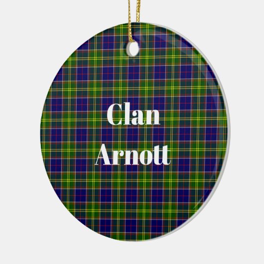 Clan Arnott Tartan Keramisch Ornament (Links)