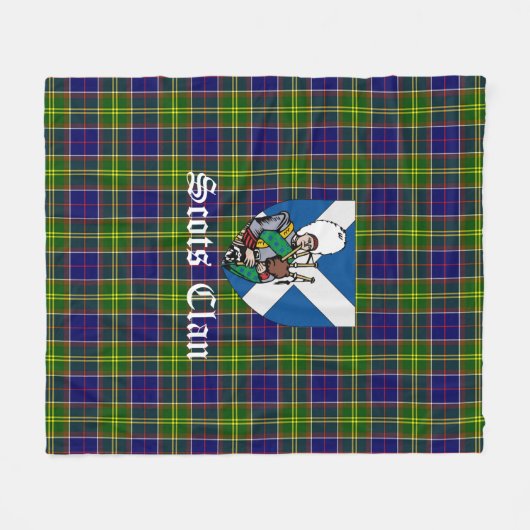 Clan Arnott Tartan Pset Fleece Deken (Voorkant (Horizontaal))