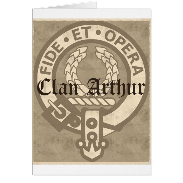 Clan Arthur Crest Badge Antiek (Voorkant)