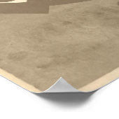 Clan Arthur Crest Badge Sepia Poster (Hoek)