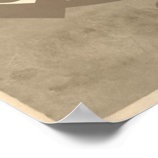 Clan Arthur Crest Badge Sepia Poster (Hoek)